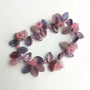 Vintage czech Lampwork bead handmade bracelet stretch